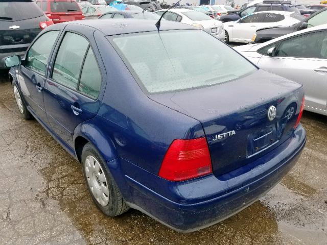 3VWRK69M63M187656 - 2003 VOLKSWAGEN JETTA GL BLUE photo 3