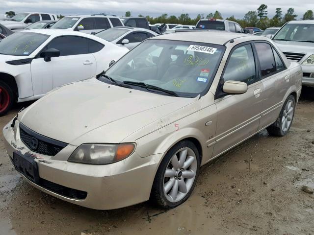 JM1BJ225730120585 - 2003 MAZDA PROTEGE DX GOLD photo 2