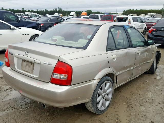 JM1BJ225730120585 - 2003 MAZDA PROTEGE DX GOLD photo 4