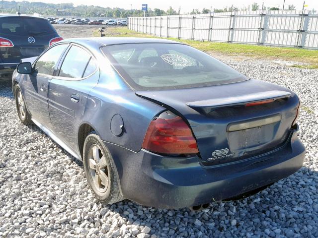 2G2WS522551241066 - 2005 PONTIAC GRAND PRIX BLUE photo 3
