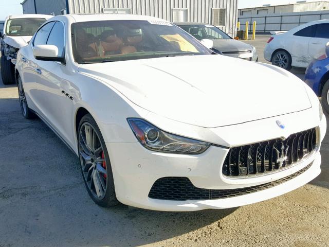 ZAM57XSA8G1187116 - 2016 MASERATI GHIBLI WHITE photo 1