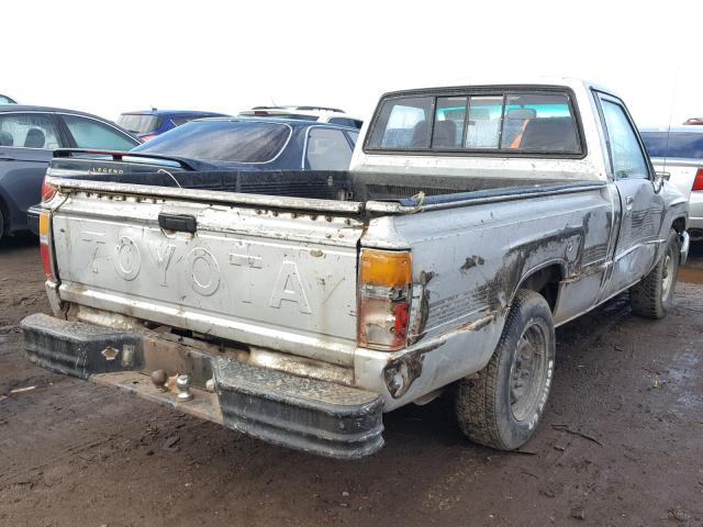 JT4RN50R4H0233248 - 1987 TOYOTA PICKUP 1/2 SILVER photo 4