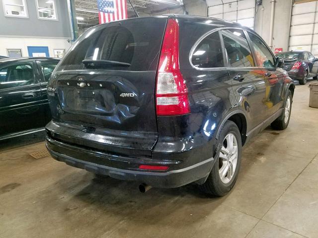 5J6RE4H70BL106123 - 2011 HONDA CR-V EXL BLACK photo 4