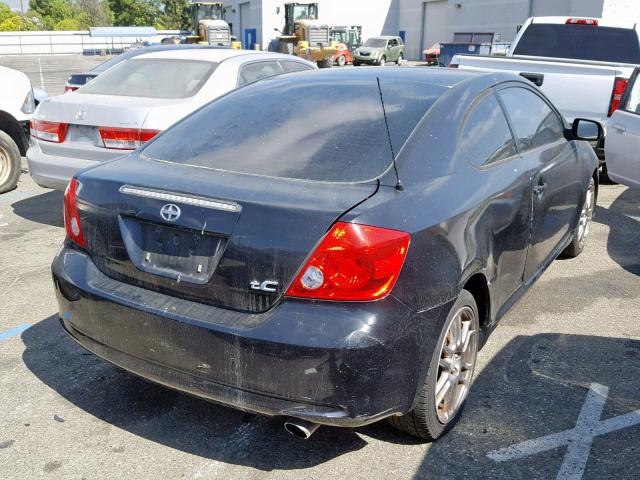 JTKDE177260138278 - 2006 TOYOTA SCION TC შავი ფოტო 4