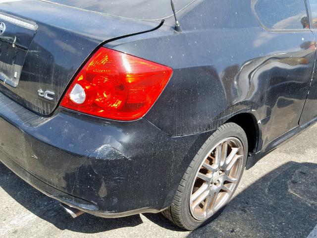 JTKDE177260138278 - 2006 TOYOTA SCION TC შავი ფოტო 9