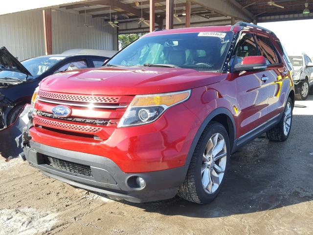 1FMHK7F89CGA91294 - 2012 FORD EXPLORER L RED photo 2