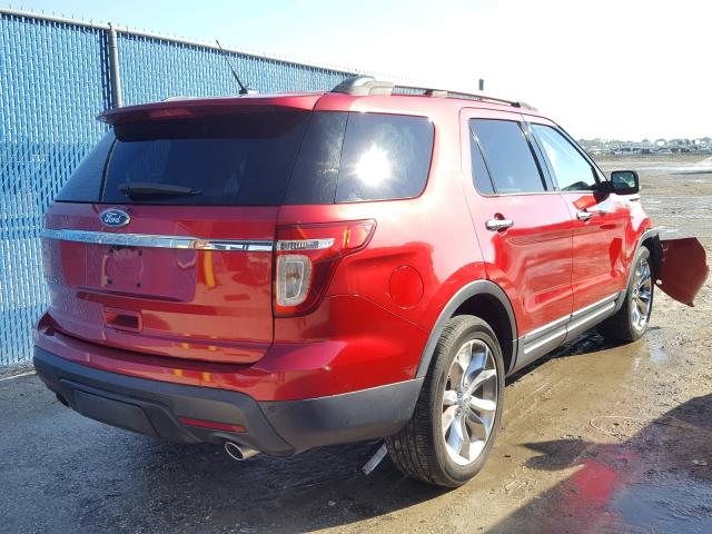 1FMHK7F89CGA91294 - 2012 FORD EXPLORER L RED photo 4