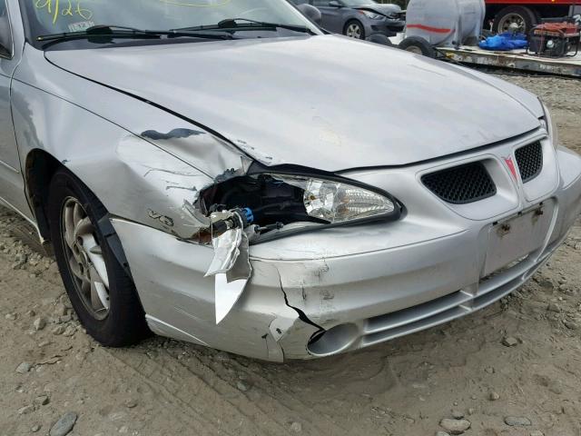 1G2NF52E93M735135 - 2003 PONTIAC GRAND AM S SILVER photo 9