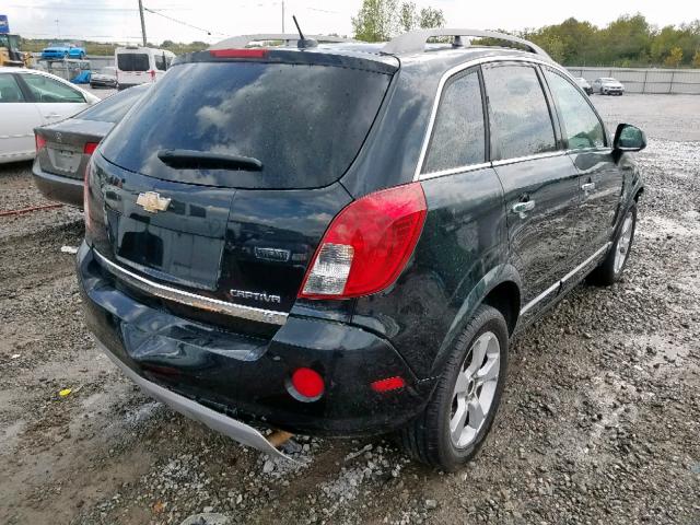 3GNAL3EK1ES545669 - 2014 CHEVROLET CAPTIVA LT BLACK photo 4