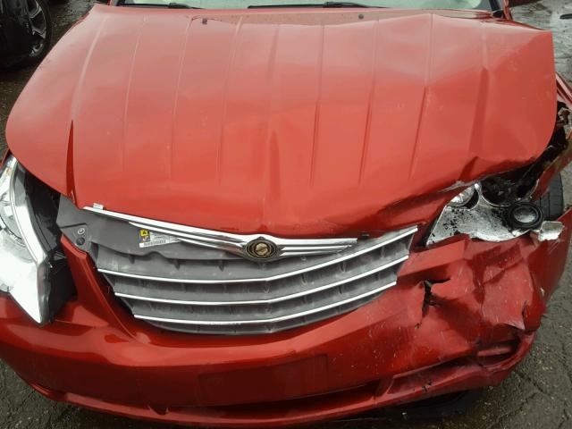 1C3LC56B79N534434 - 2009 CHRYSLER SEBRING TO MAROON photo 7