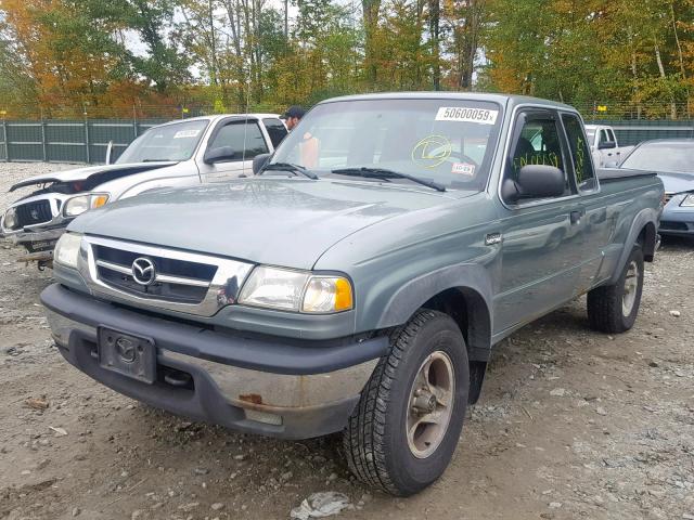 4F4ZR47E53TM09840 - 2003 MAZDA B4000 CAB GREEN photo 2