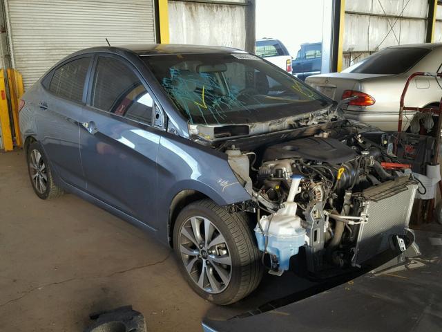 KMHCT4AE3HU352303 - 2017 HYUNDAI ACCENT SE GRAY photo 1