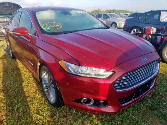 3FA6P0RU6ER376811 - 2014 FORD FUSION TIT MAROON photo 1