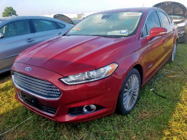 3FA6P0RU6ER376811 - 2014 FORD FUSION TIT MAROON photo 2