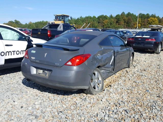 1G2ZH17N784171277 - 2008 PONTIAC G6 GT GRAY photo 4