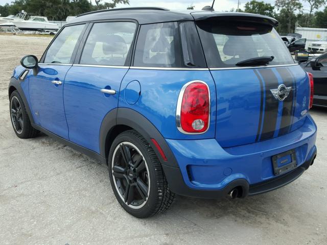 WMWZC5C51CWL63232 - 2012 MINI COOPER S C BLUE photo 3