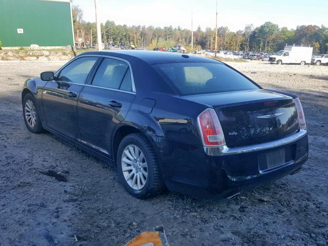 2C3CCAAG5CH137106 - 2012 CHRYSLER 300 BLACK photo 3