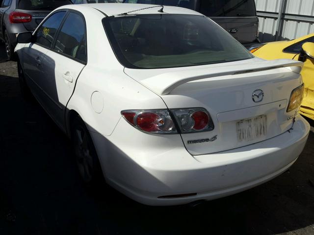 1YVHP80D265M19540 - 2006 MAZDA 6 S WHITE photo 3