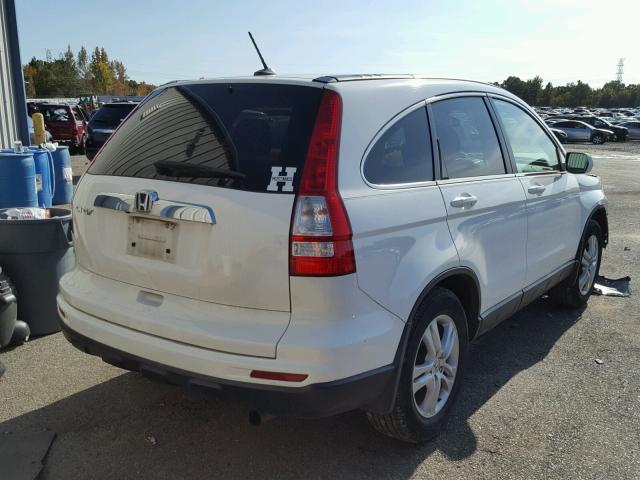 5J6RE3H70AL003681 - 2010 HONDA CR-V EXL WHITE photo 4