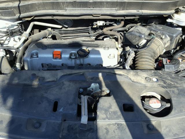 5J6RE3H70AL003681 - 2010 HONDA CR-V EXL WHITE photo 7