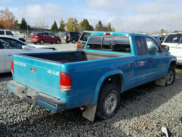 1B7GG23Y5VS270442 - 1997 DODGE DAKOTA BLUE photo 4