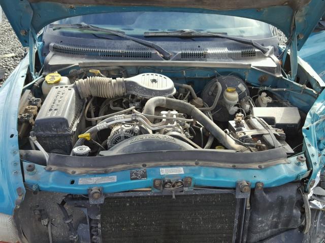 1B7GG23Y5VS270442 - 1997 DODGE DAKOTA BLUE photo 7