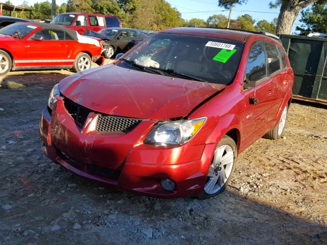 5Y2SN64L03Z429060 - 2003 PONTIAC VIBE GT RED photo 2