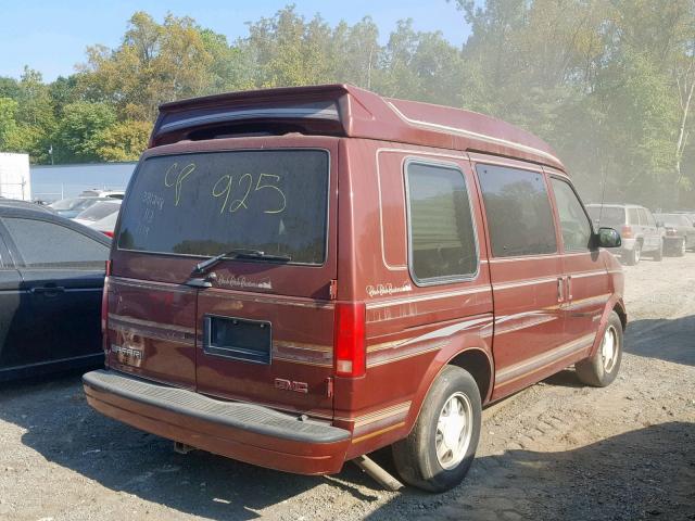 1GDDM19W9XB521439 - 1999 GMC SAFARI XT BURGUNDY photo 4