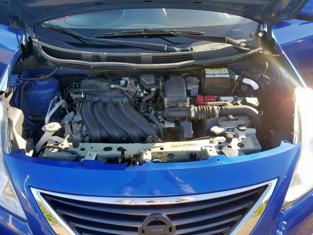 3N1CN7AP0DL867249 - 2013 NISSAN VERSA S BLUE photo 7