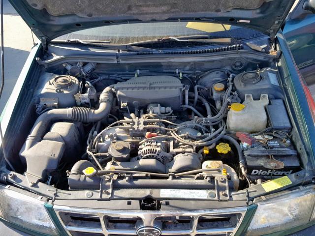 JF1SF6351YH702929 - 2000 SUBARU FORESTER L GREEN photo 7