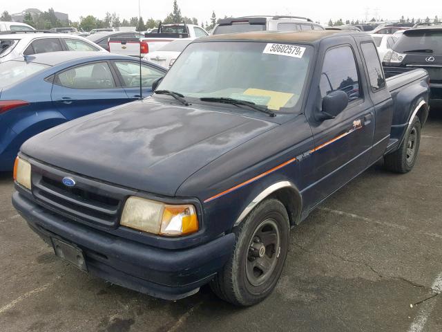 1FTCR14UXRPB89220 - 1994 FORD RANGER SUP BLACK photo 2