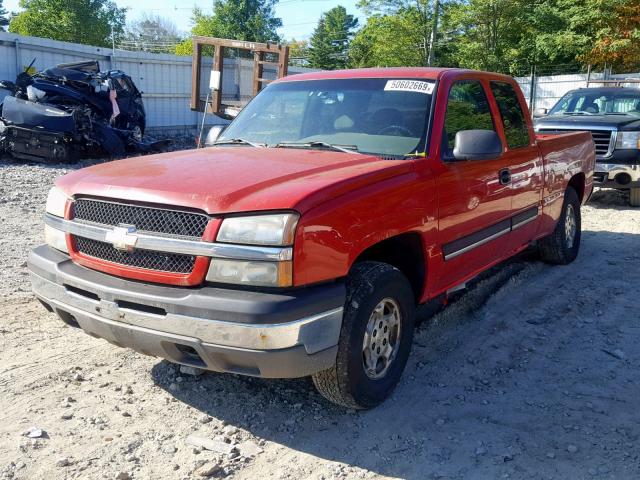 2GCEK19T241331305 - 2004 CHEVROLET SILVERADO RED photo 2