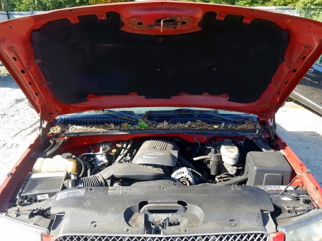 2GCEK19T241331305 - 2004 CHEVROLET SILVERADO RED photo 7