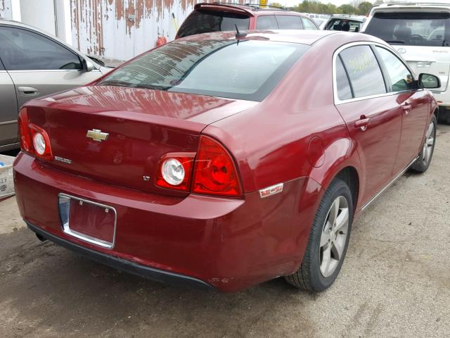 1G1ZJ57B99F161393 - 2009 CHEVROLET MALIBU 2LT RED photo 4