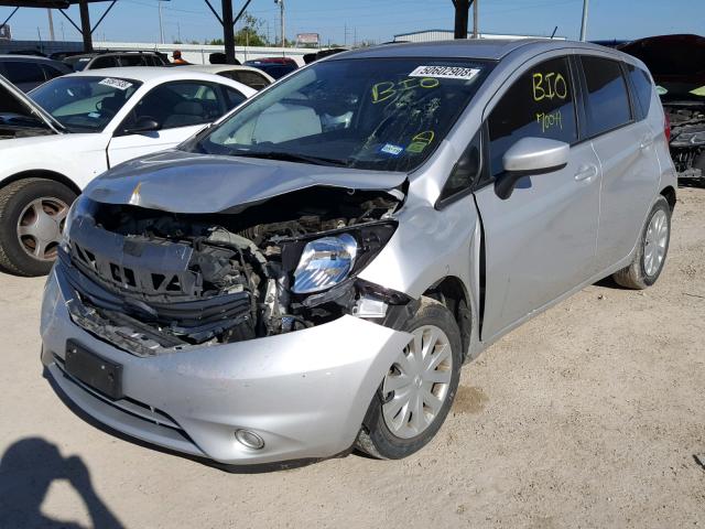 3N1CE2CP0FL420875 - 2015 NISSAN VERSA NOTE SILVER photo 2