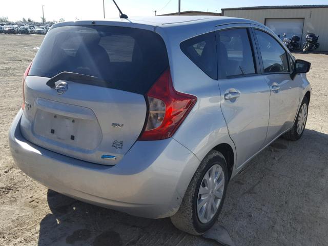 3N1CE2CP0FL420875 - 2015 NISSAN VERSA NOTE SILVER photo 4