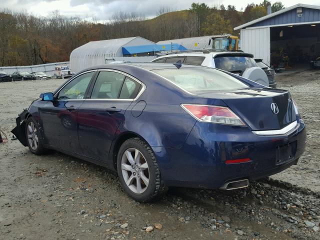 19UUA8F24DA017438 - 2013 ACURA TL BLUE photo 3