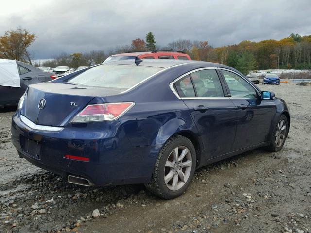 19UUA8F24DA017438 - 2013 ACURA TL BLUE photo 4