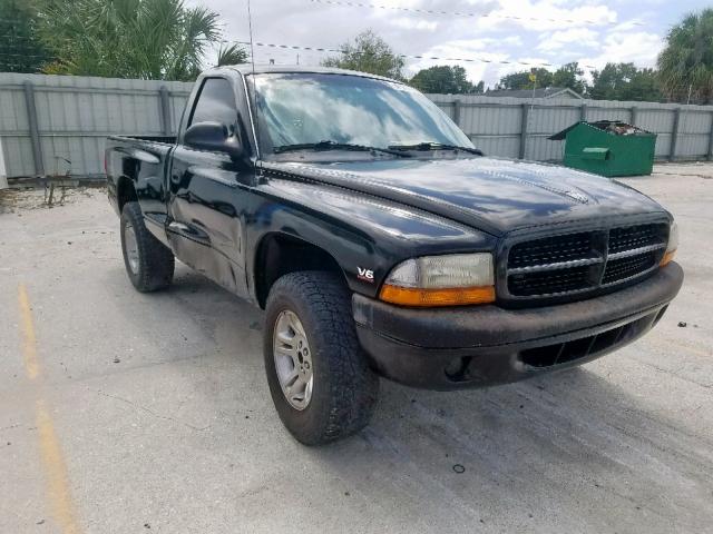 1B7GG26X6XS256684 - 1999 DODGE DAKOTA BLACK photo 1