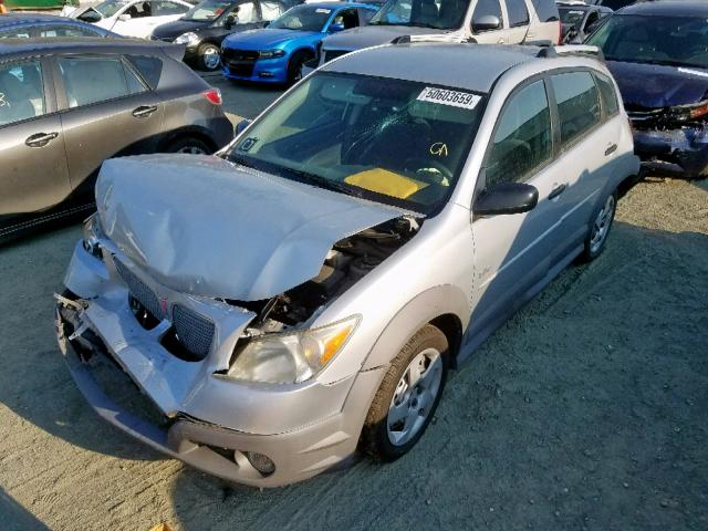 5Y2SL65858Z400659 - 2008 PONTIAC VIBE SILVER photo 2