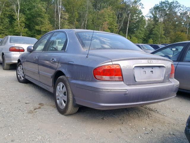 KMHWF25SX5A127835 - 2005 HYUNDAI SONATA GL GRAY photo 3