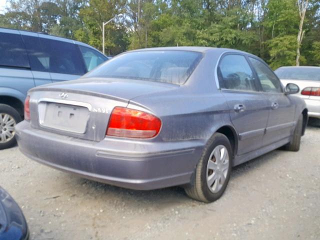 KMHWF25SX5A127835 - 2005 HYUNDAI SONATA GL GRAY photo 4