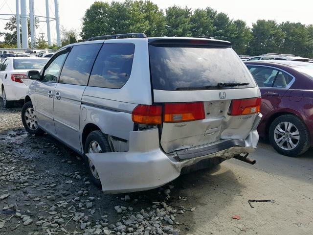 5FNRL18924B126665 - 2004 HONDA ODYSSEY EX GRAY photo 3