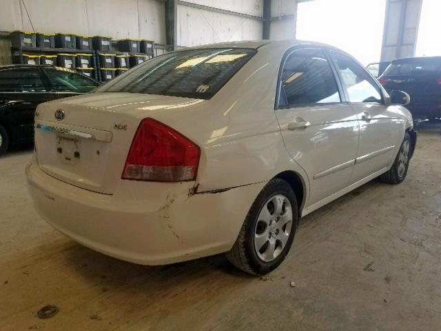 KNAFE121275451397 - 2007 KIA SPECTRA EX WHITE photo 4