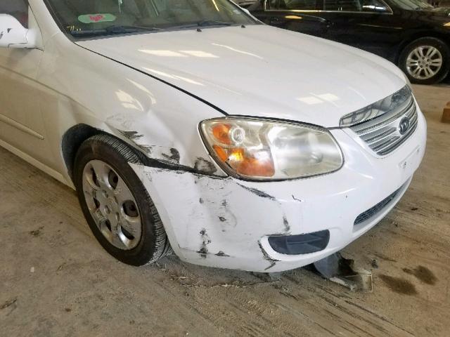 KNAFE121275451397 - 2007 KIA SPECTRA EX WHITE photo 9