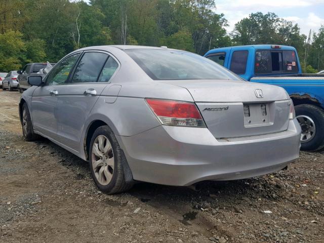 1HGCP368X8A008119 - 2008 HONDA ACCORD EXL SILVER photo 3