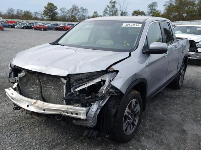 5FPYK3F67HB026254 - 2017 HONDA RIDGELINE SILVER photo 2