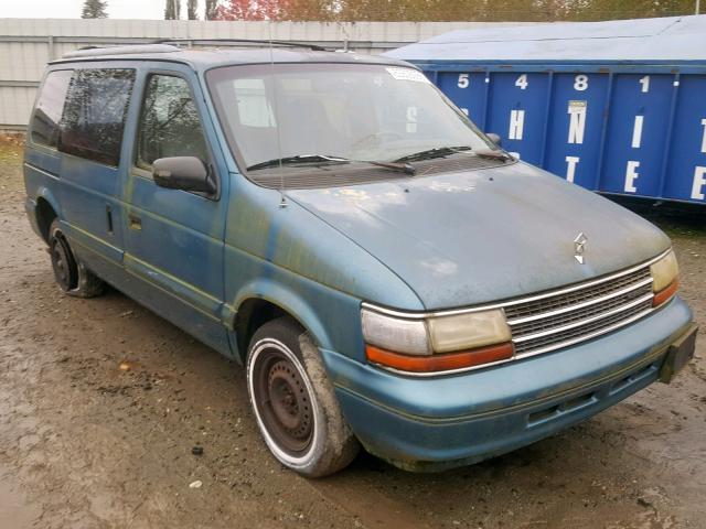 2P4GH2539RR619684 - 1994 PLYMOUTH VOYAGER BLUE photo 1