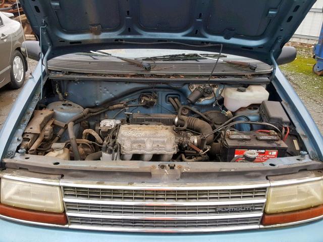 2P4GH2539RR619684 - 1994 PLYMOUTH VOYAGER BLUE photo 7