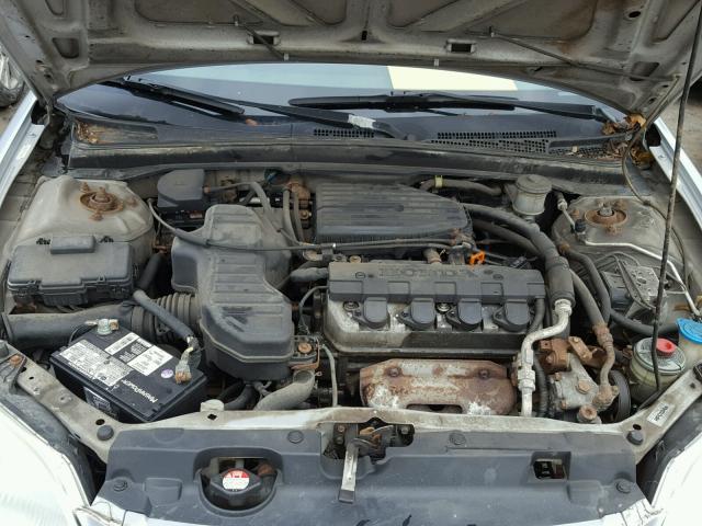 2HGES16603H903929 - 2003 HONDA CIVIC LX SILVER photo 7